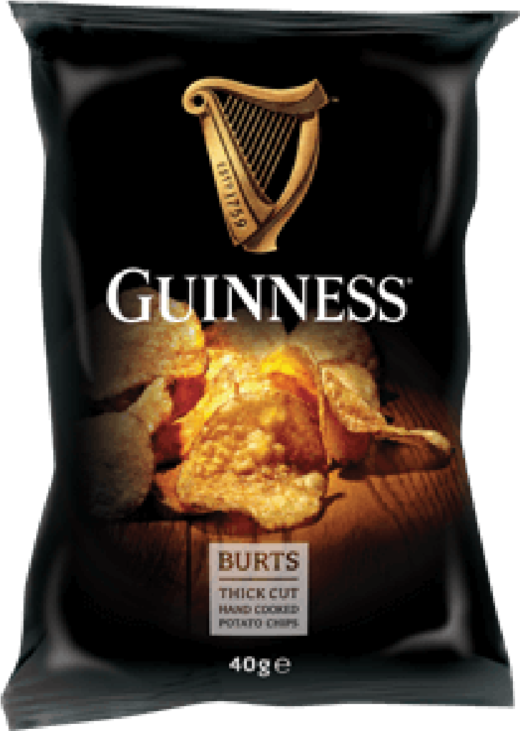 Burts Guinness Original Potato Chips 150g - Wood Pint Guinness (1200x1200), Png Download