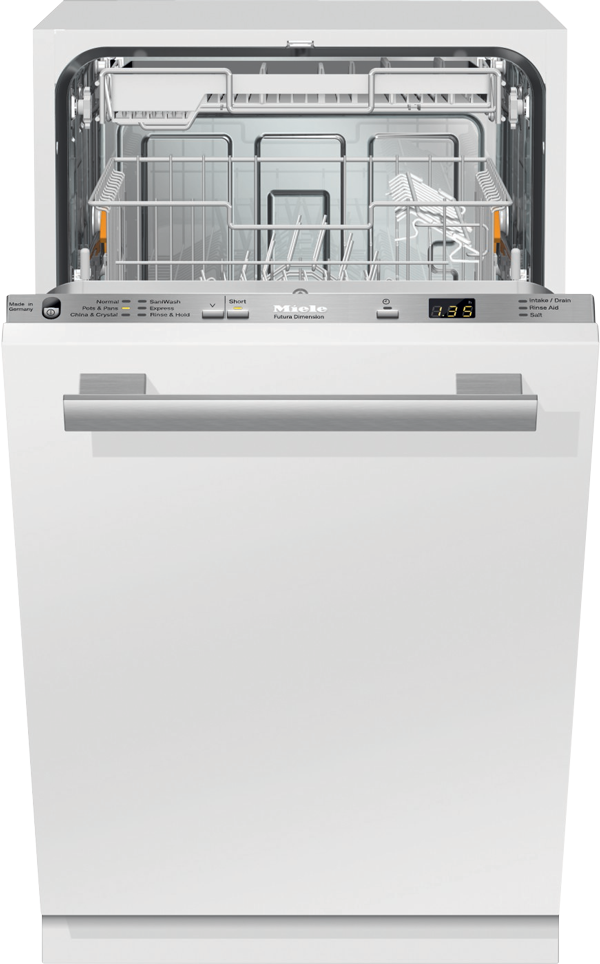 G 4780 Scvi Futura Slimline Series Dishwasher - Miele Beépíthető Mosogatógép 45 Cm (600x964), Png Download