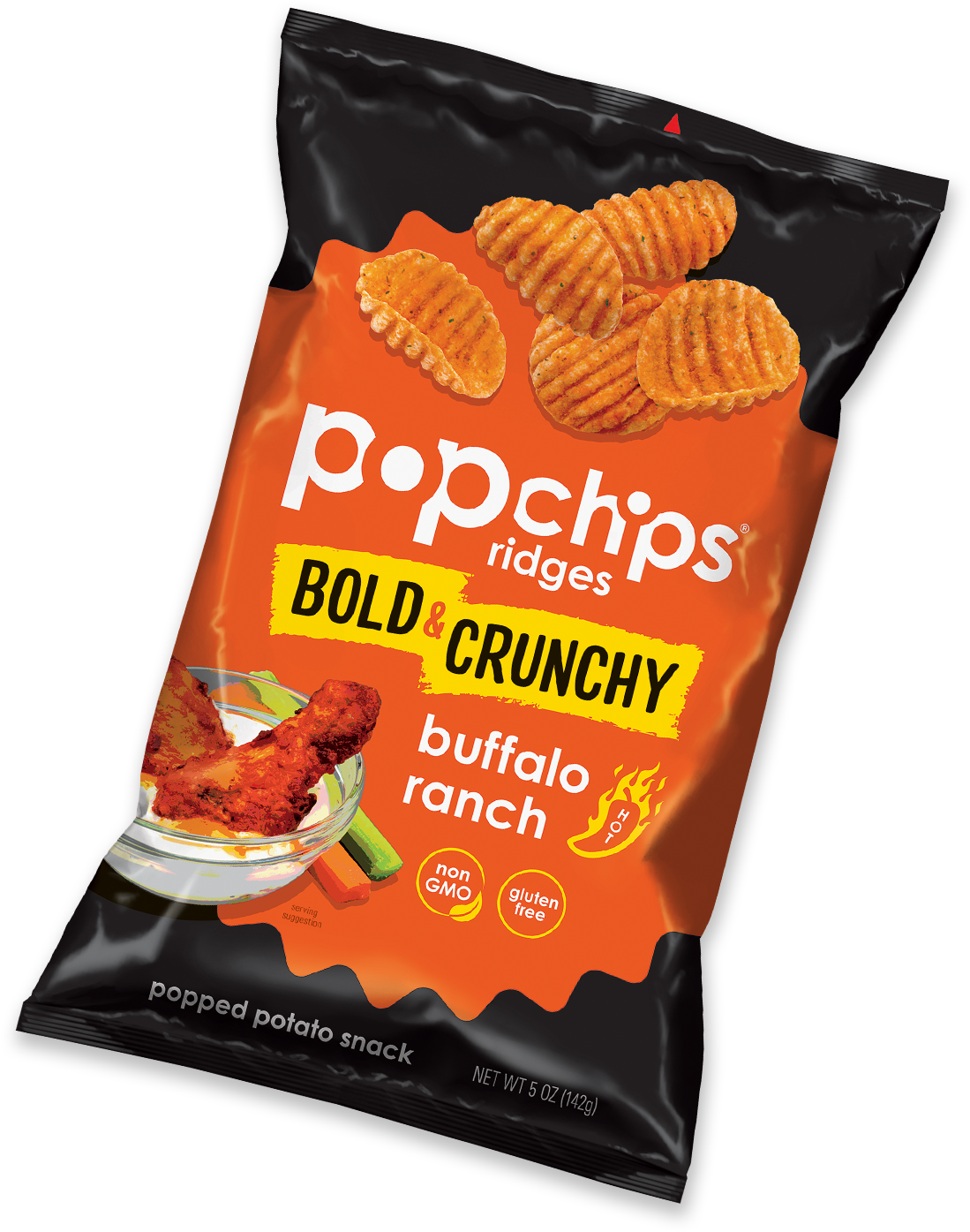 Faq 5oz Buffalo - Pop Chips (1154x1425), Png Download