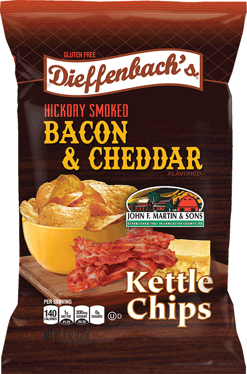 Bacon & Cheddar - Potato Chip (500x757), Png Download