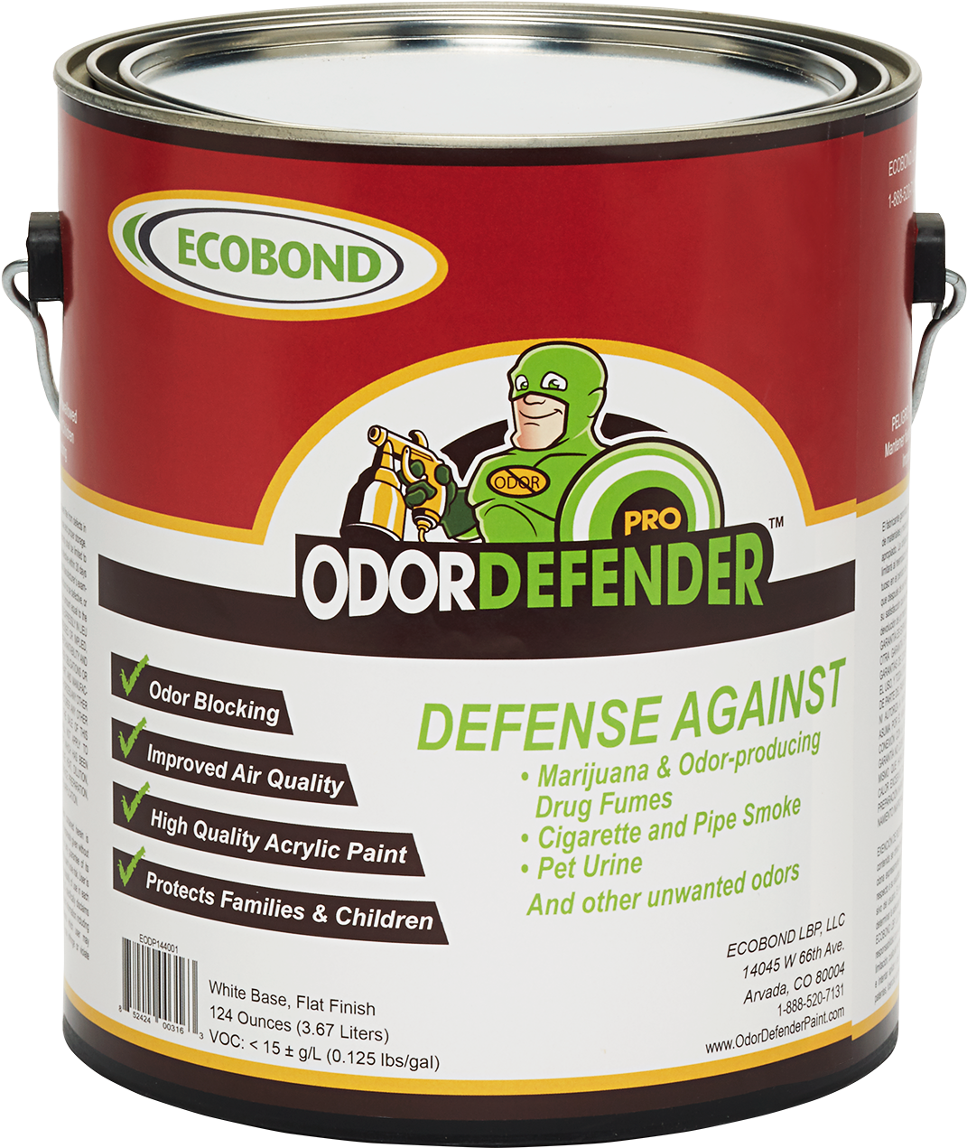 Odordefender 1gal - Lead Blocking Paint (1500x1500), Png Download