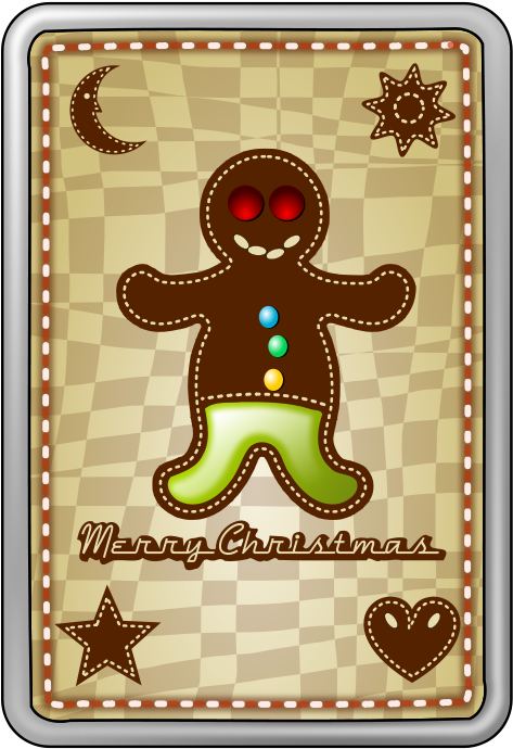Gingerbread Man (566x800), Png Download