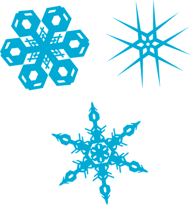 Copos De Hielo Png - Kristal Salju Png (671x720), Png Download