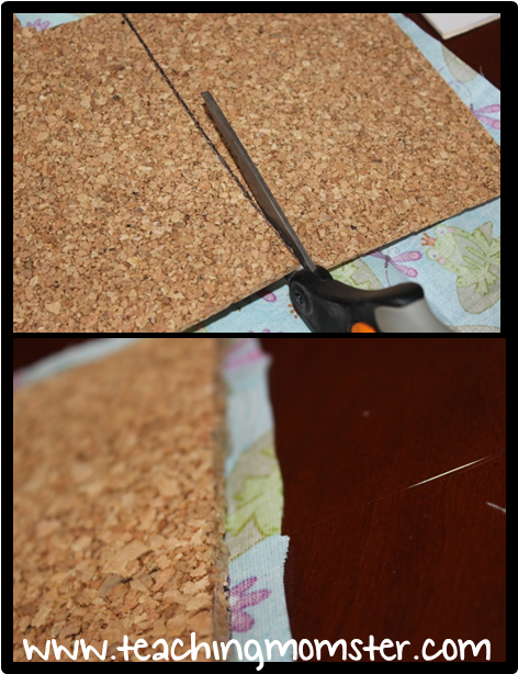 After Carefully Cutting The Cork Board, I Used It As - Floor (601x641), Png Download