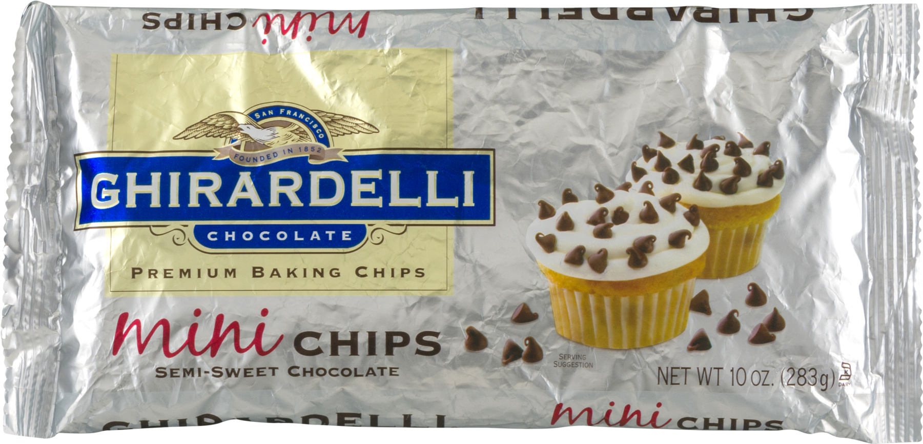 Ghirardelli Mini Chocolate Chips (1800x1800), Png Download