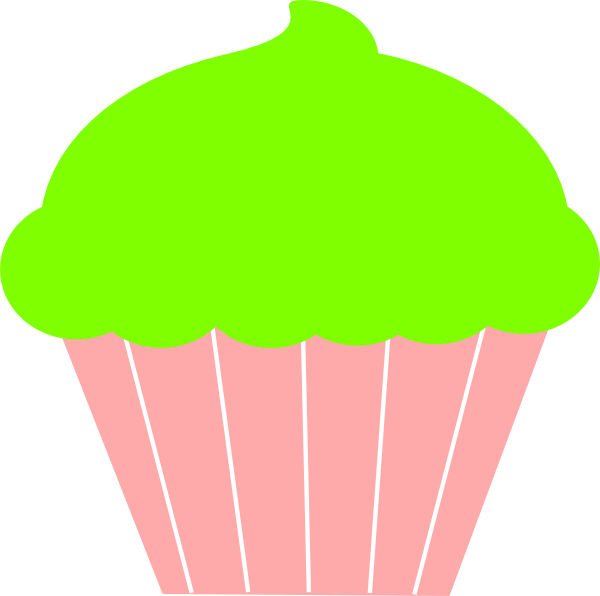 Clip Art At Clker Com Vector Online - Cupcake Clipart Plain (600x596), Png Download
