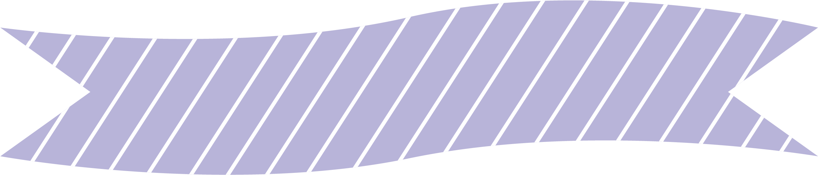 Light Blue Wave Ribbon Banner Stripes With Wedge End - Pattern (3149x675), Png Download