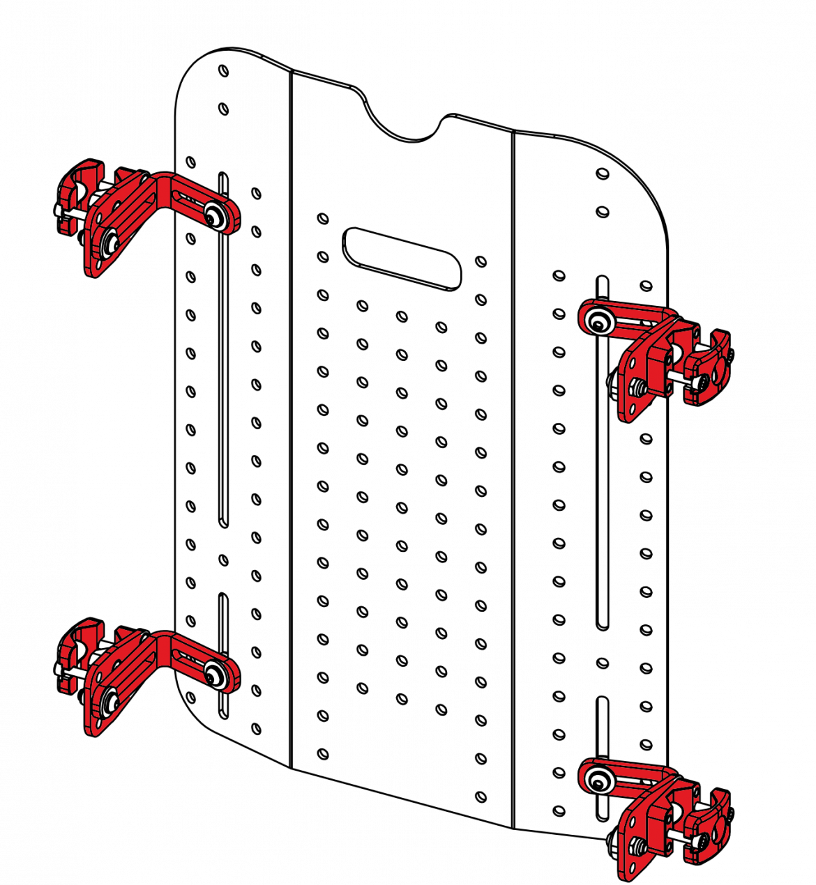 Soporte De 4 Puntos Fijo (1170x1270), Png Download