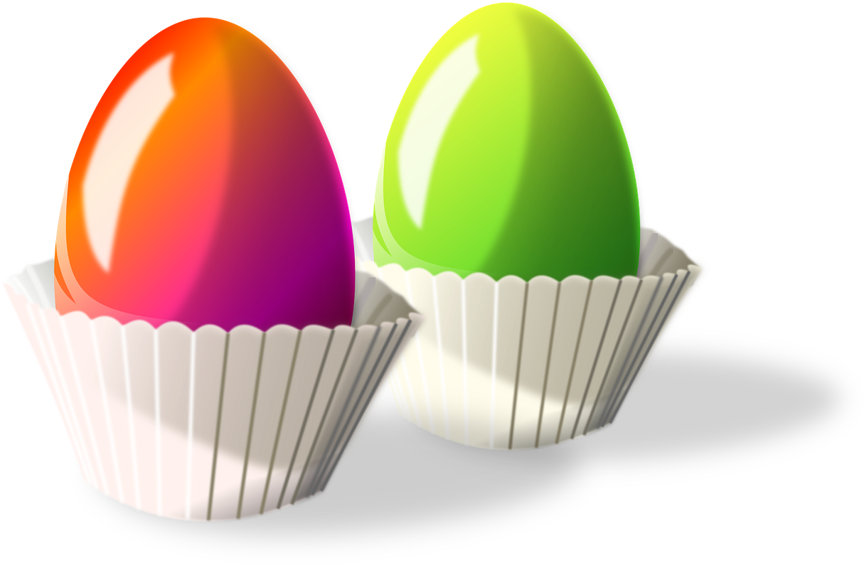 Cupcake,easter Eggs,eggs,muffin,free Vector Graphics,free - Hiasan Telur Paskah Tercantik (1280x832), Png Download