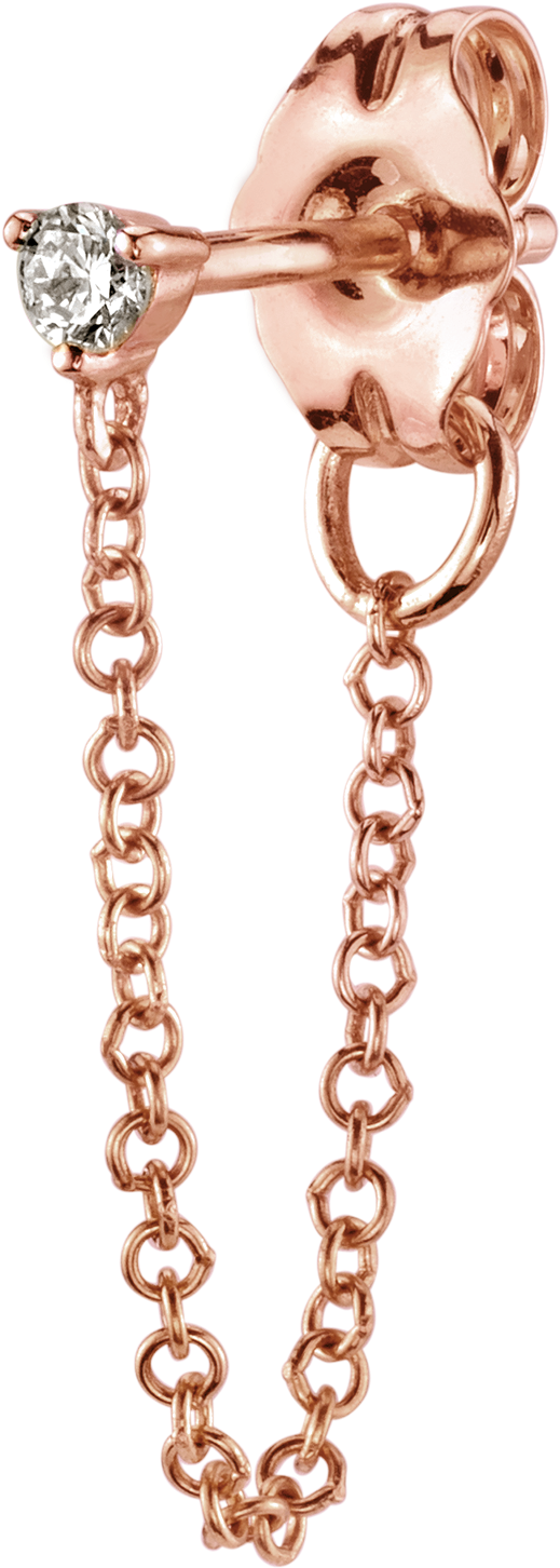 Diamond Chain Earring - Chain (1800x1800), Png Download
