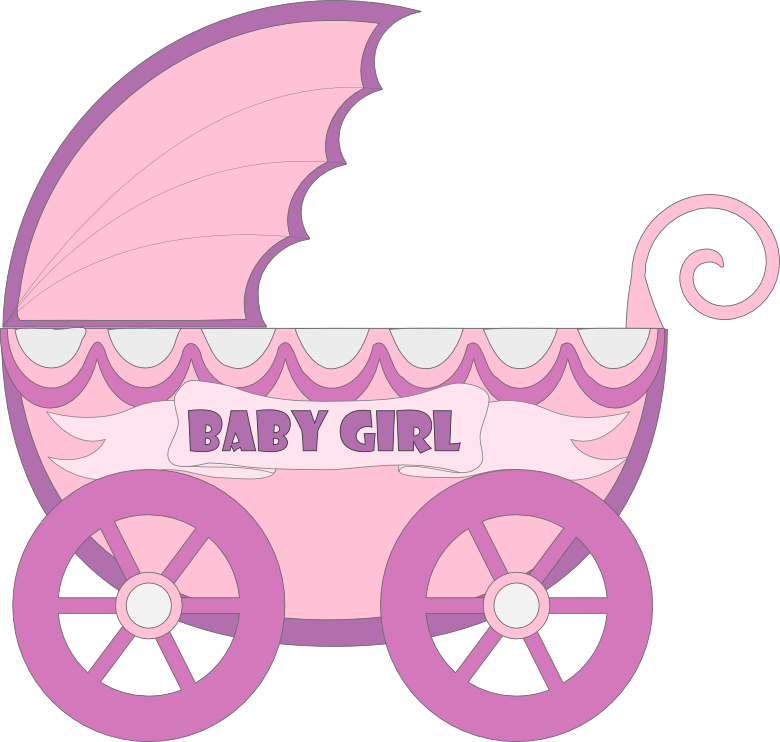 Purple Clipart Baby Carriage - Blue Baby Carriage Clipart (780x742), Png Download