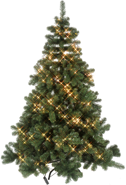 Pre Lit Christmas Tree (600x600), Png Download