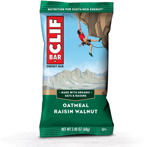 Oatmeal Raisin Walnut Packaging - Clif Bar Oatmeal Raisin Walnut (625x510), Png Download