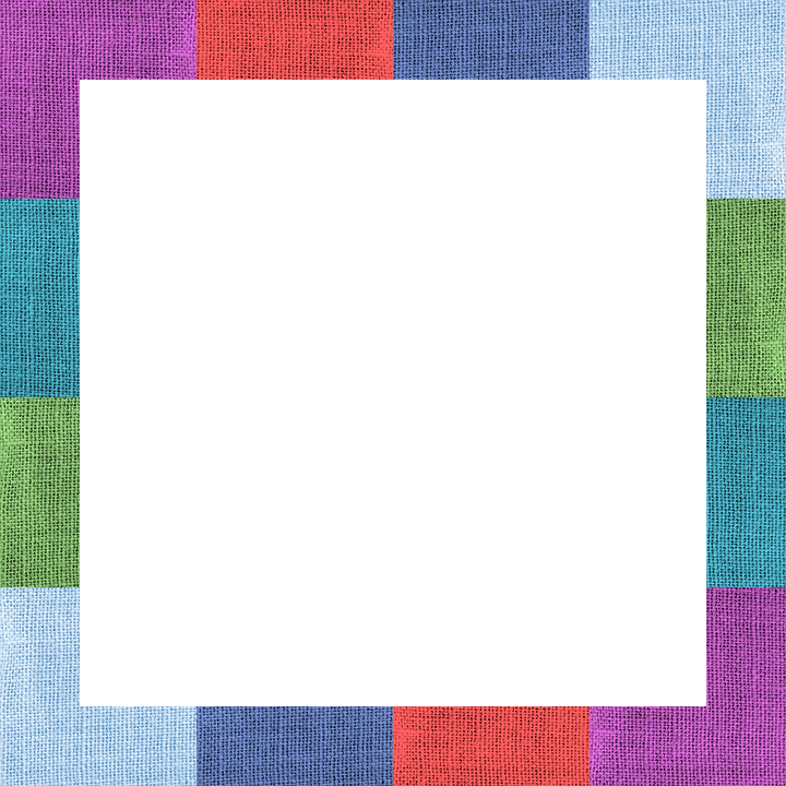 Fabric, Texture, Color, Blocking, Frame, Border, Purple - Marco De Colores Png (720x720), Png Download