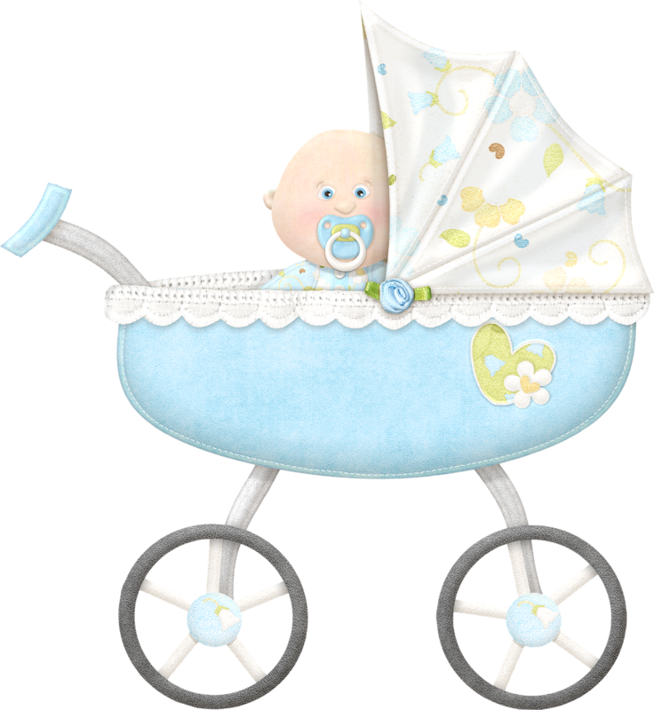 ϦᎯϧy ‿✿⁀ Clipart Boy, Baby Clip Art, Kids Scrapbook - Baby Carriage (736x800), Png Download