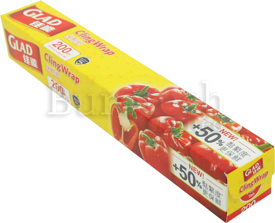 Glad Cling Wrap 200feet - Strawberry (1000x1000), Png Download