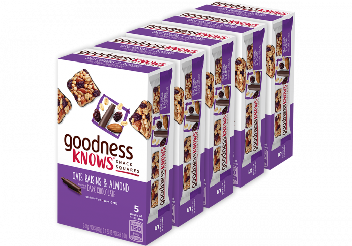 Oats, Raisins & Almond, Dark Chocolate, Count Case - Box (700x488), Png Download