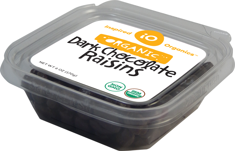 Organic Dark Chocolate Raisins - Box (800x516), Png Download