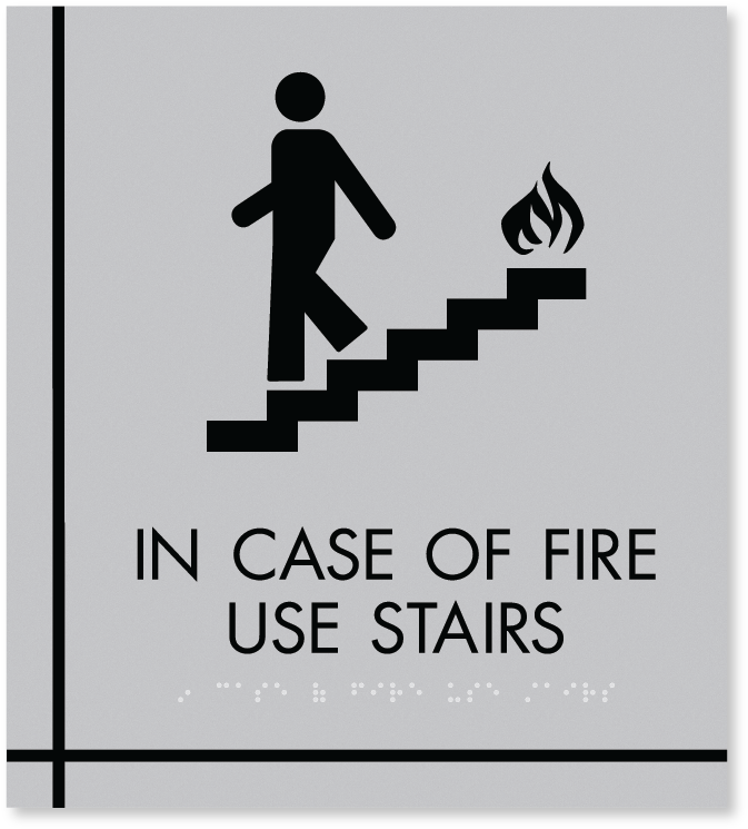 In Case Of Fire - Case Of Fire Sign (864x864), Png Download