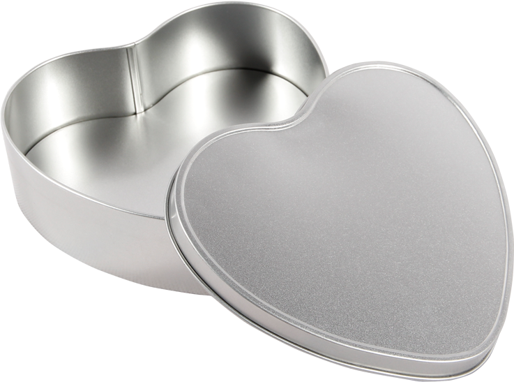 Recyclable Tin Plate Heart Shape Empty Tin Plate Metal - Heart (800x800), Png Download
