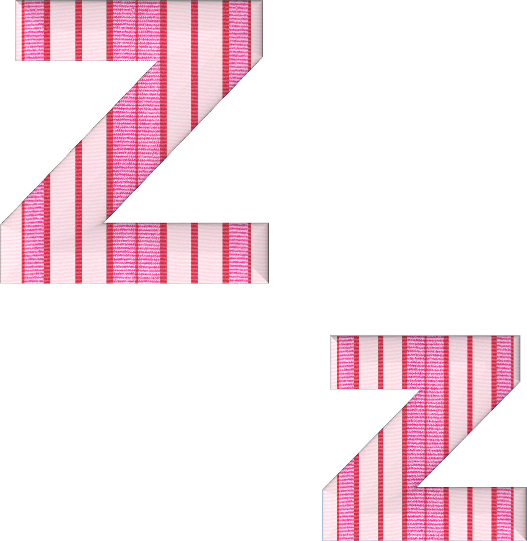 Abc Alphabet Z Fabric Stripes 732868 - Abc ที ละ ตัว ทั้งหมด (2525x3123), Png Download