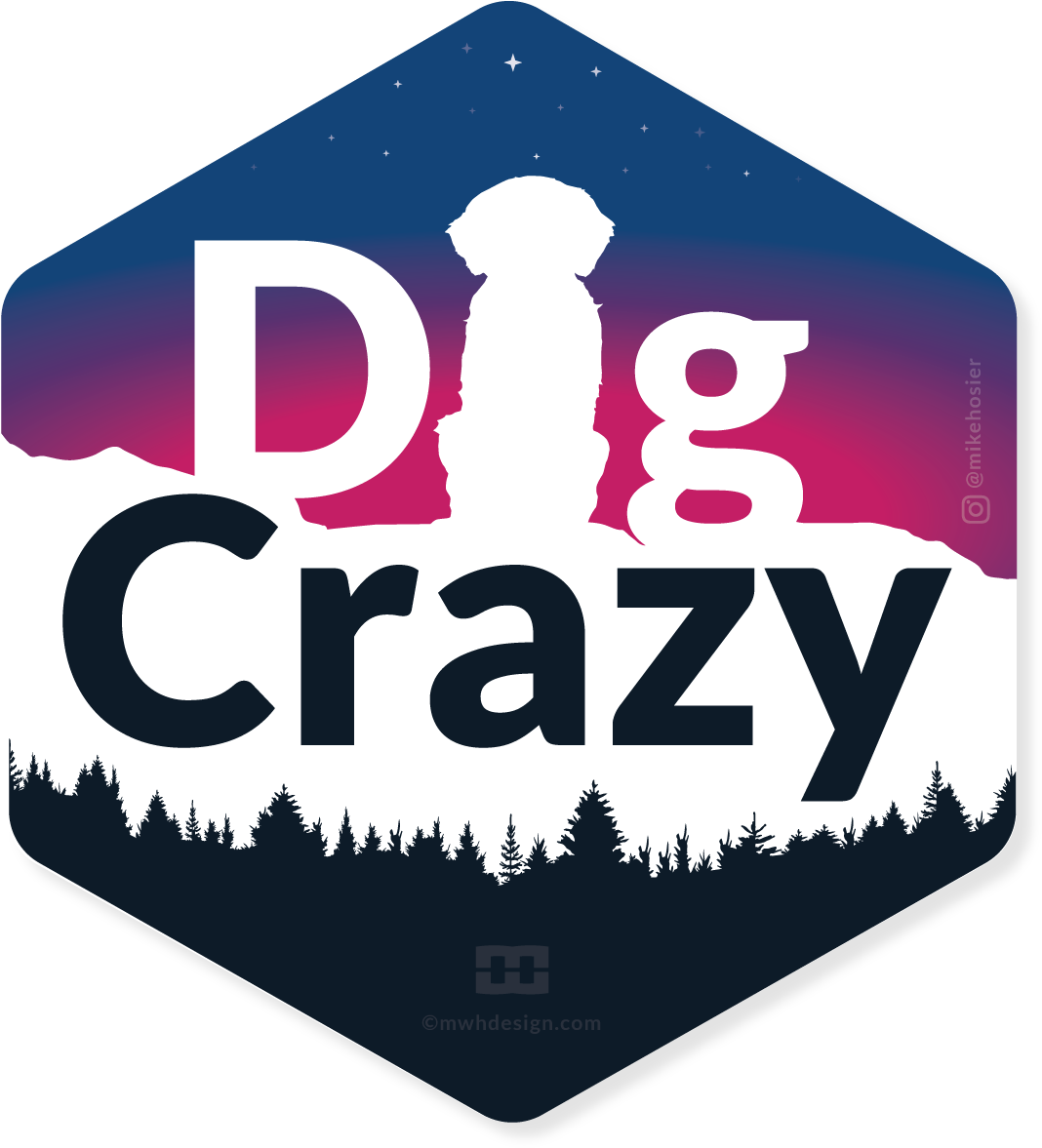 Dog Crazy Sticker - Sign (1200x1224), Png Download