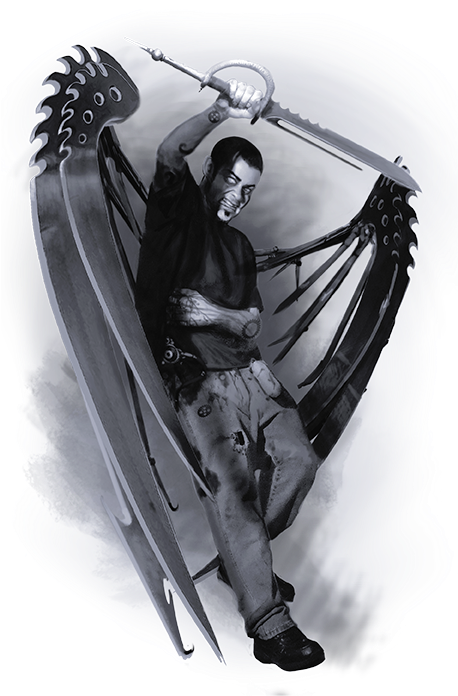 Png Freeuse Library Daily Planescape Unchained Demons - Demon The Descent Art (457x702), Png Download