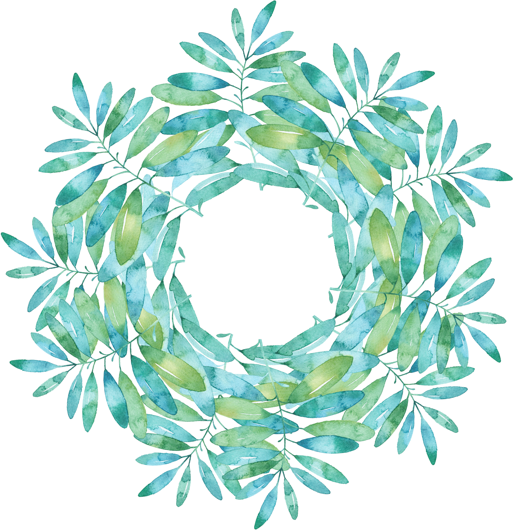 Simple Stylish Creative Watercolor Png And Psd - Circle (2000x2000), Png Download