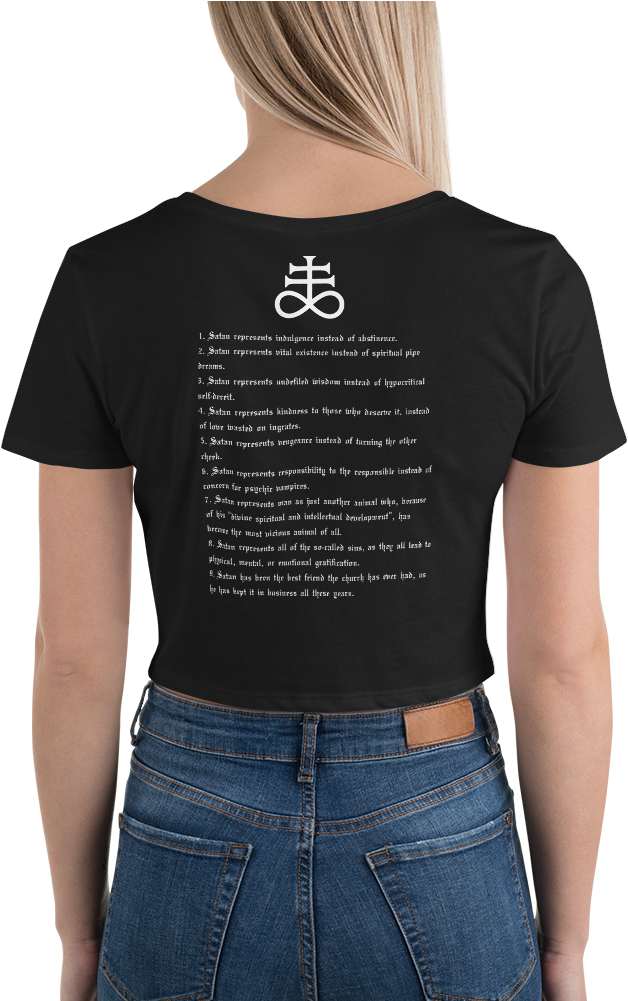 Women's Crop Tee - T-shirt (1000x1000), Png Download