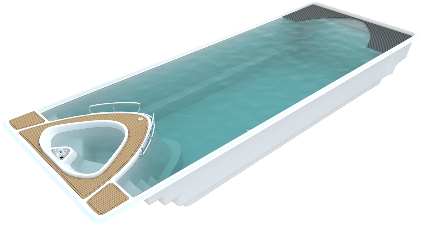 Самая Элегантная Модель Композитного Бассейна Compass - Compass Yacht Pool Preis (1500x858), Png Download