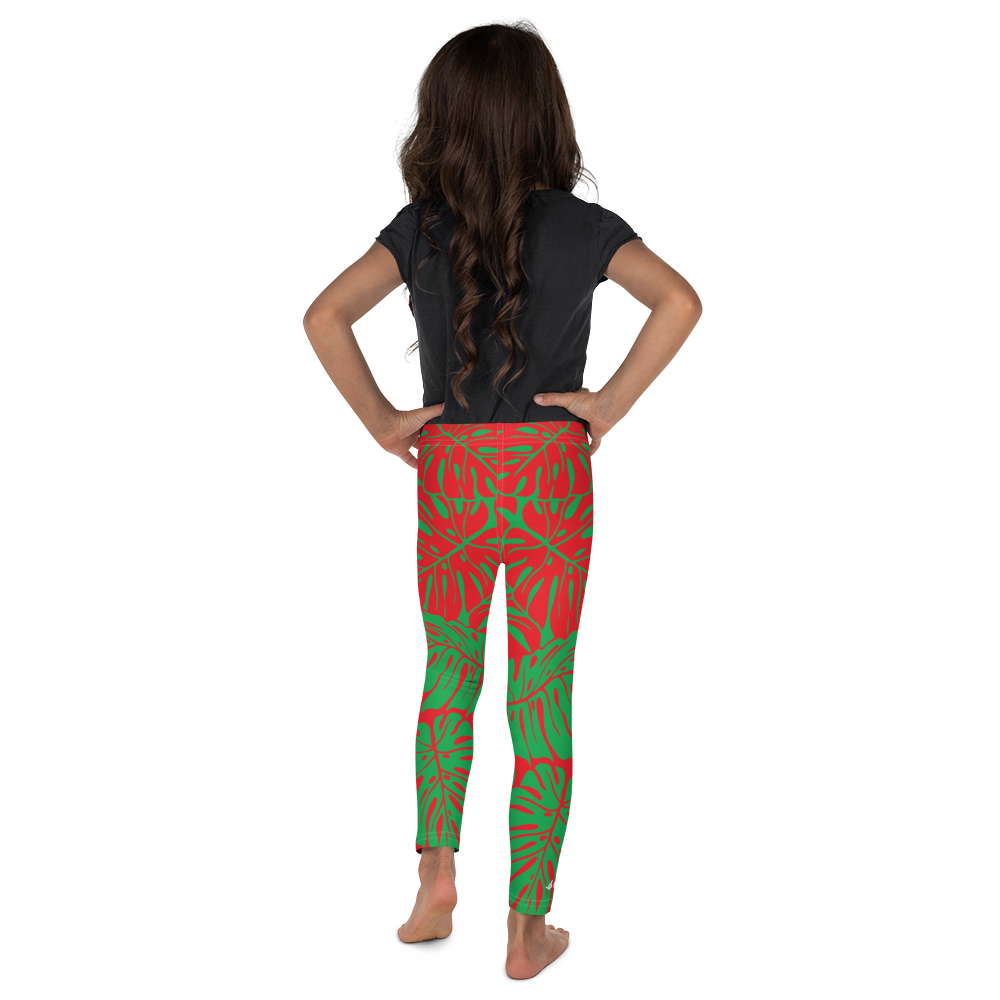 Mauilife™ Monstera Leaf Youth Leggings - Leggings (1000x1000), Png Download