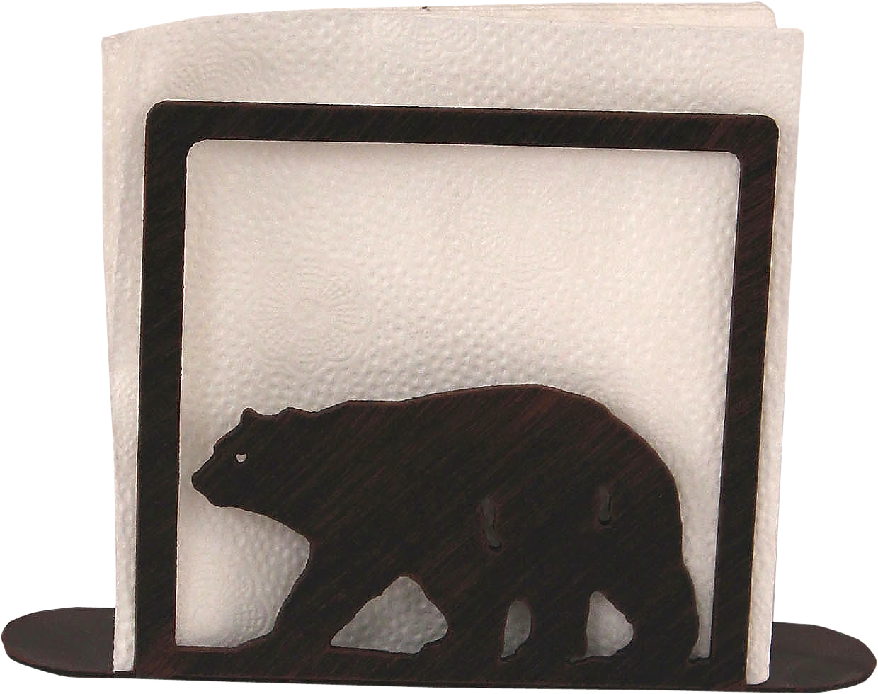 Iron Bear Napkin Holder - Grizzly Bear (1500x1200), Png Download
