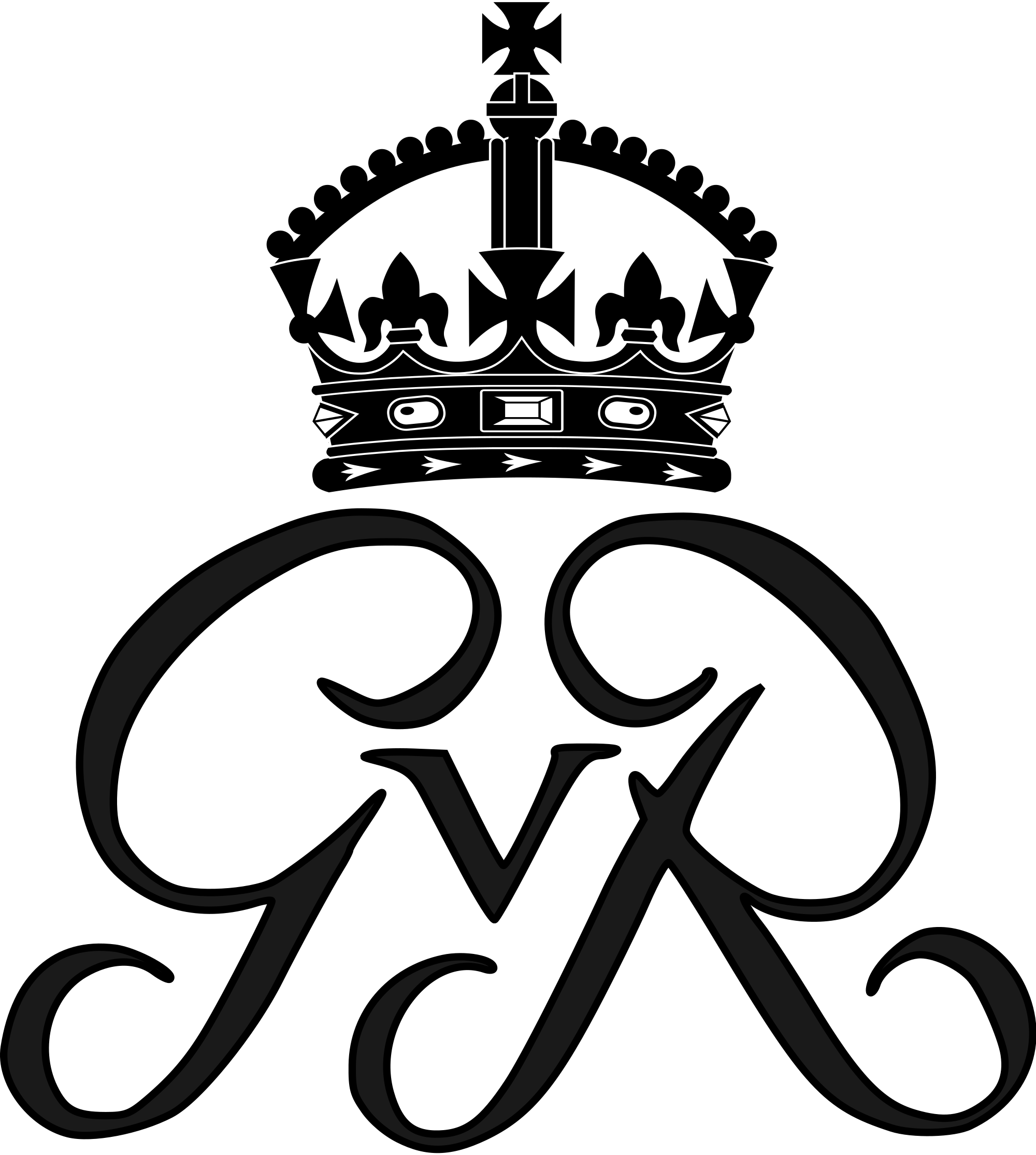 2000 X 2229 2 - King George V Royal Cypher (2000x2229), Png Download