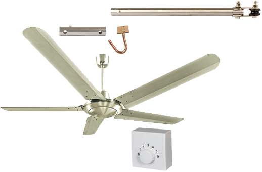 Lightbox - Ceiling Fan (600x600), Png Download