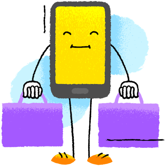Illustration, Cell Phone, Ouch (700x684), Png Download