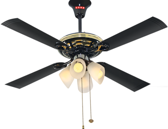 Fontanalotus Black-650x500 - Ceiling Fan (650x500), Png Download