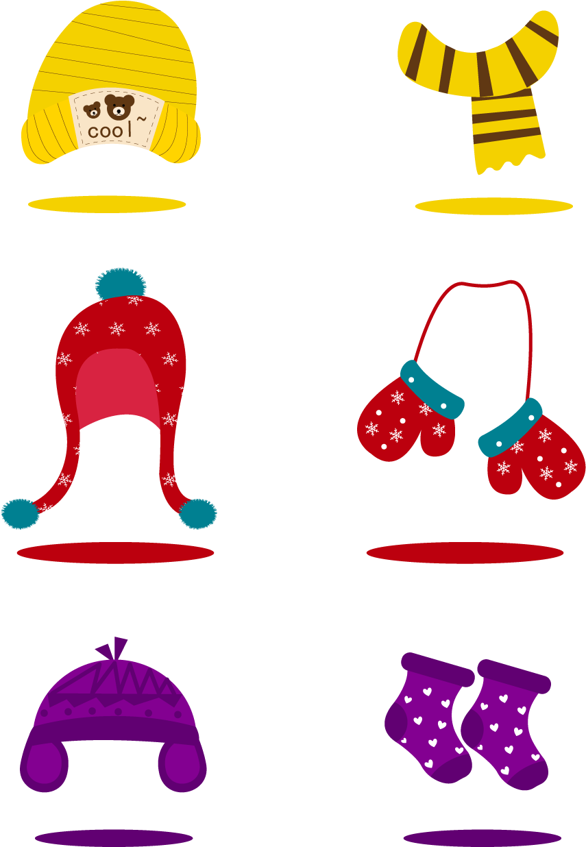 Hat Scarf Gloves Socks Png And Vector Image - Scarf (1024x1369), Png Download