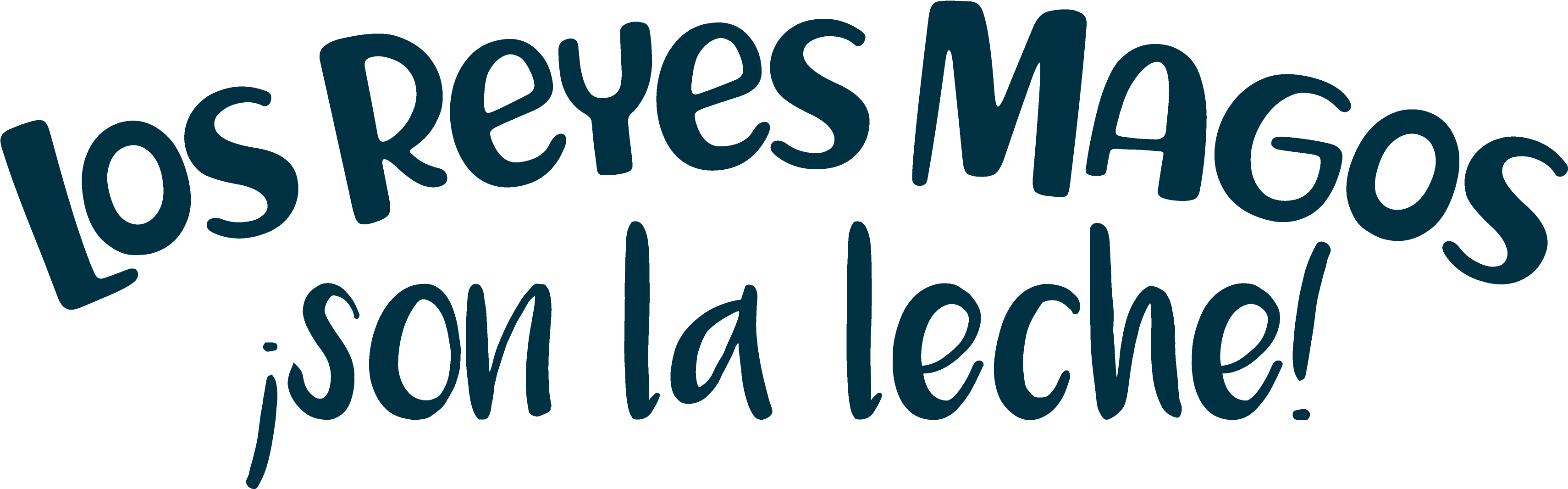 Los Reyes Magos Son La Leche - Calligraphy (3537x1183), Png Download