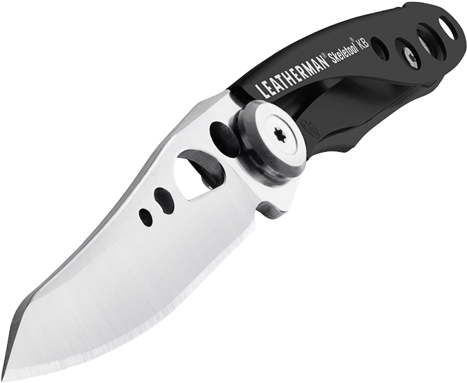 Skeletool Kb Pocket Knife, Black, Knife Blade Deployed - Leatherman Knife (1000x1000), Png Download