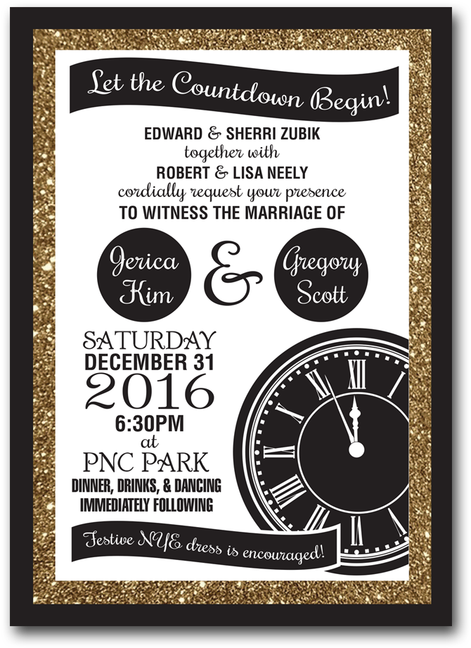 New Year's Clock - Poster (1000x1000), Png Download