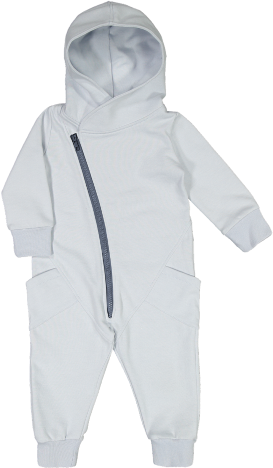 Jumpsuit, White Ice/dust Blue - Hoodie (1024x1024), Png Download