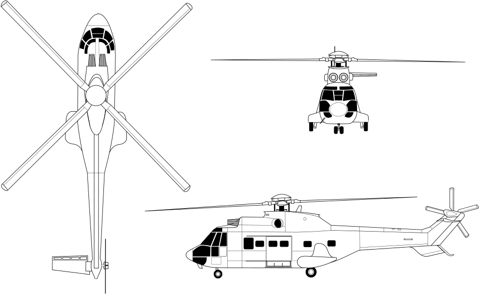 black puma helicopter