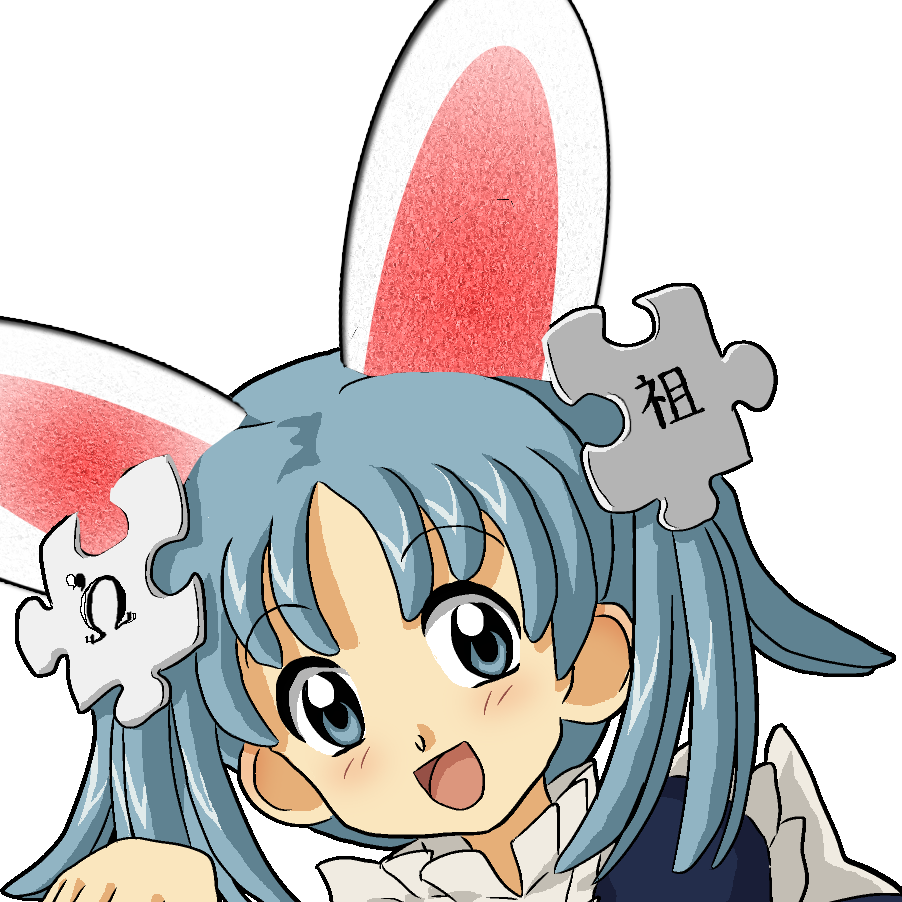 Wikipe-tan With Rabbit Ears - Wikipe Tan (902x902), Png Download