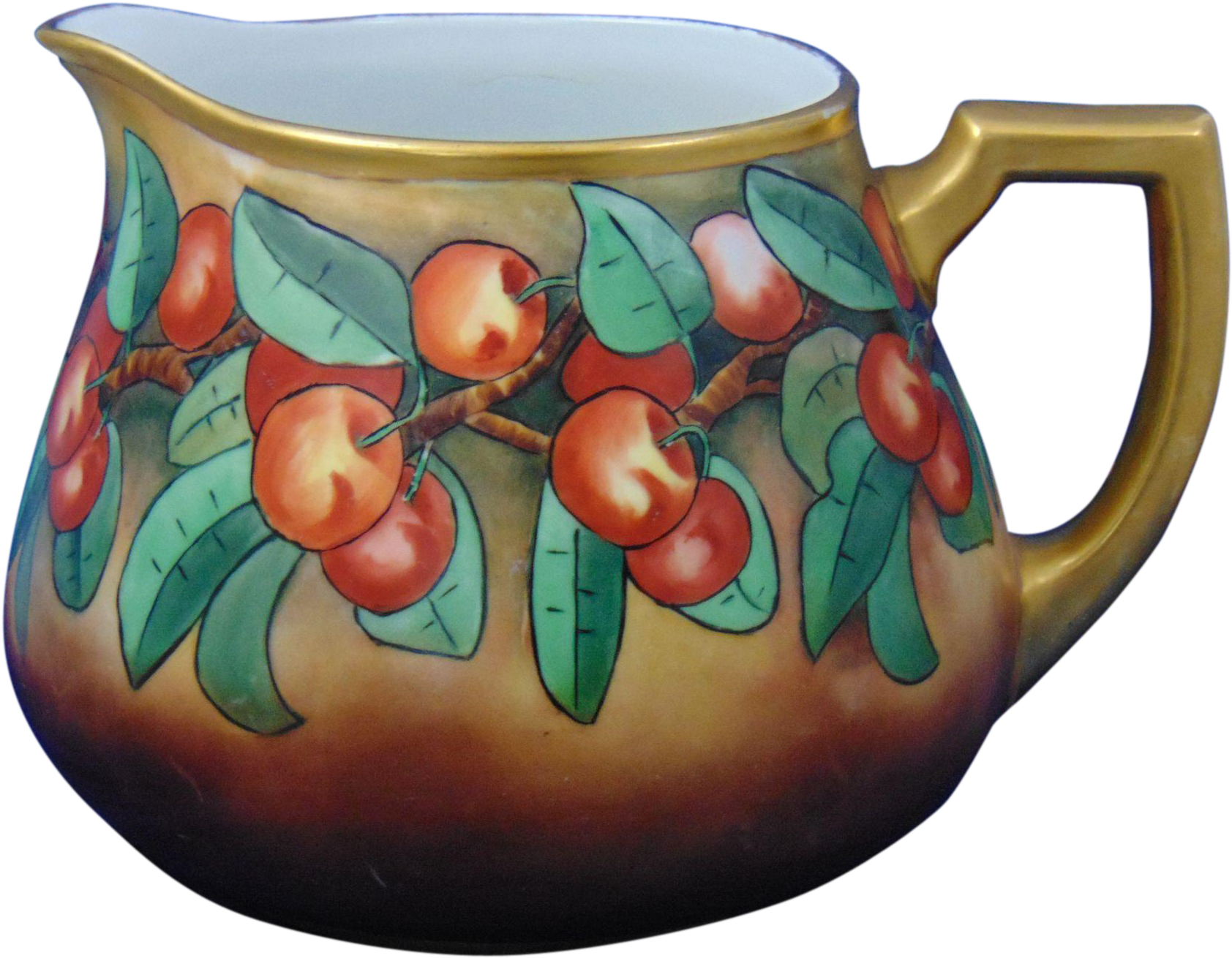 Bavaria Arts & Crafts Cherry Motif Cider/lemonade Pitcher - Ceramic (1683x1683), Png Download