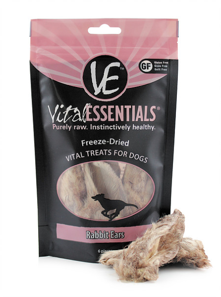 Vital Essentials Vital Dog Treats Freeze Dried Rabbit - Vital Essentials Rabbit Ears (600x600), Png Download