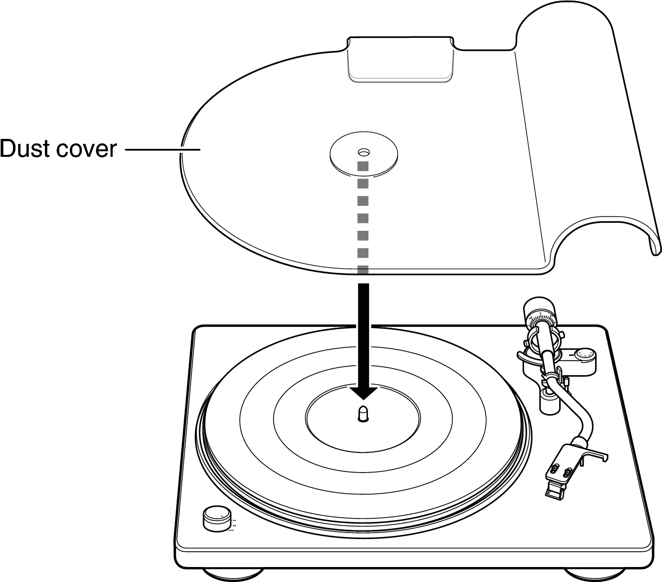 Asse Dust Cover Dp400 - Circle (1429x1164), Png Download