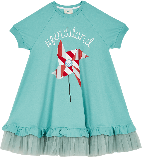 Blue Carnival Tulle Dress - Girl (600x800), Png Download