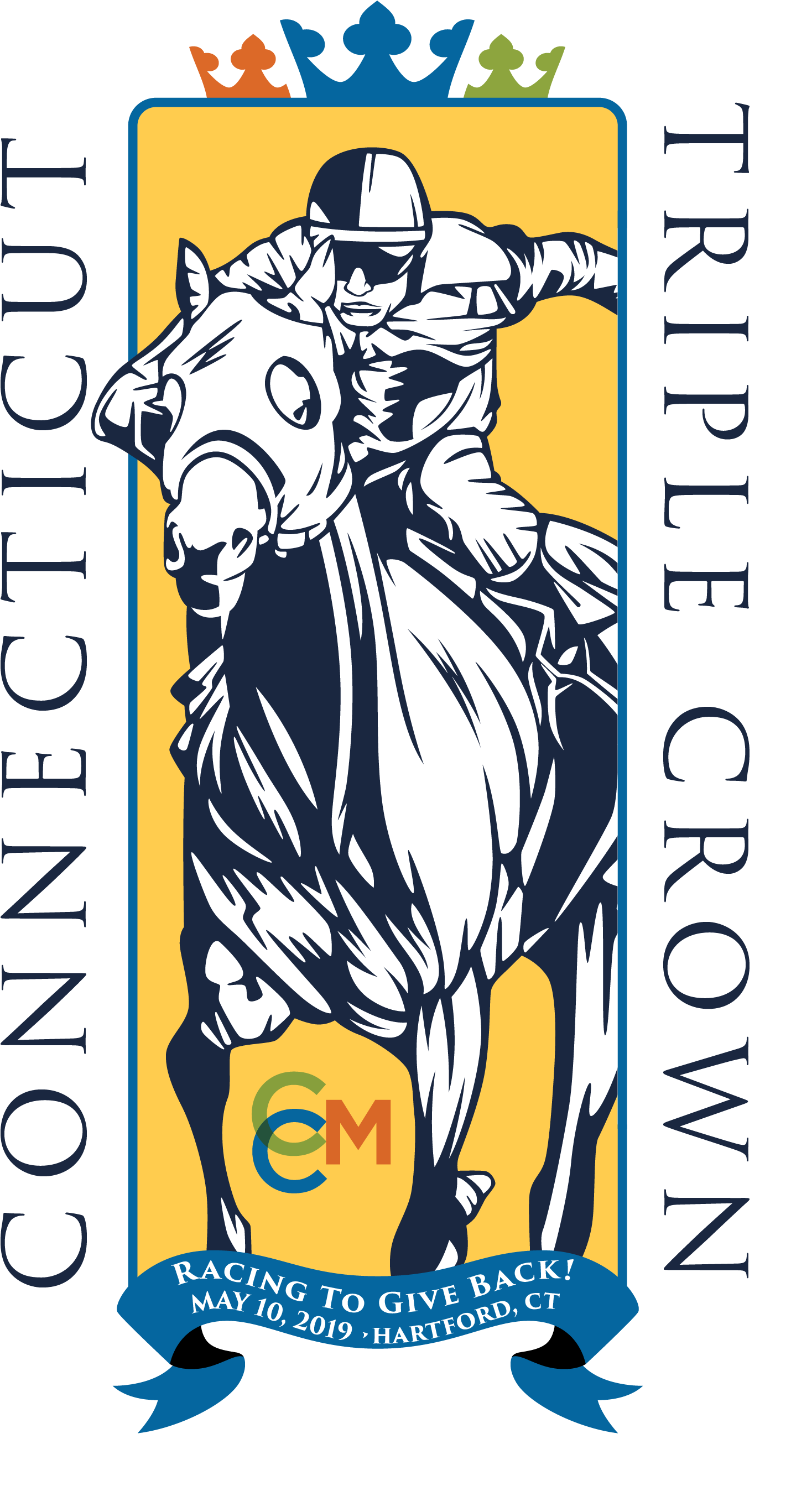 Ct Charity Triple Crown - Cartoon (1451x2733), Png Download