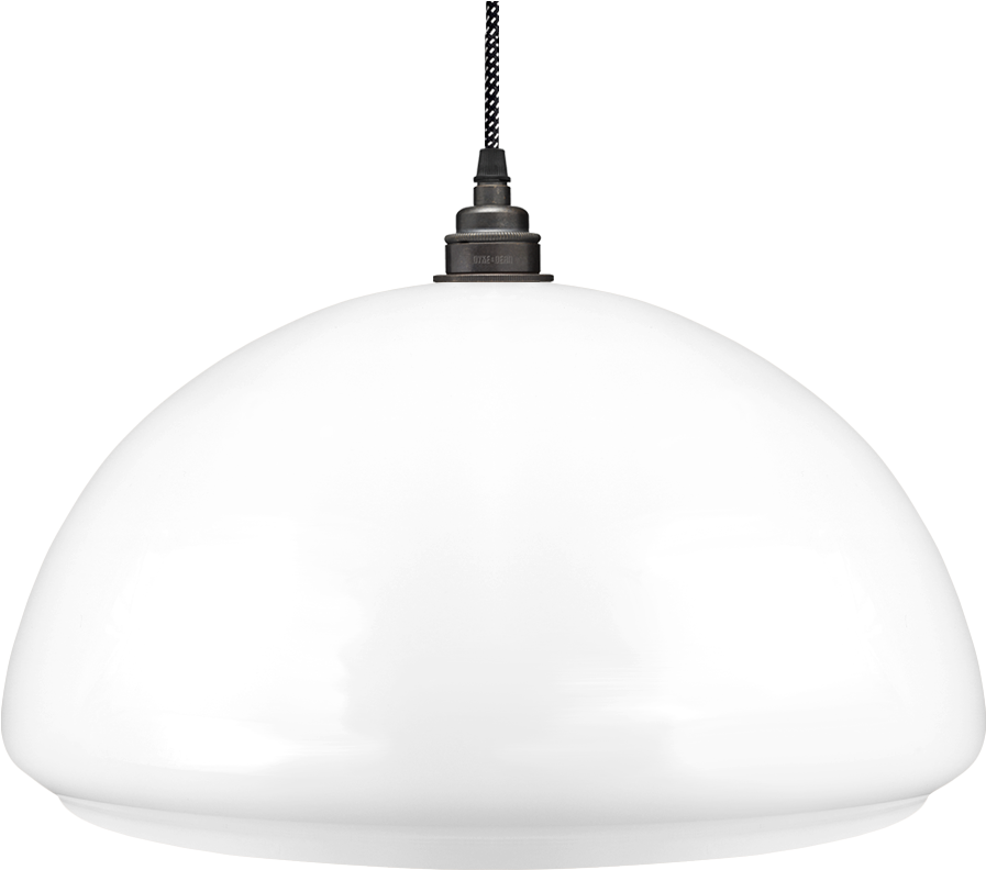 Opal Glass Dome Lamp Shade Large - Lampshade (900x900), Png Download