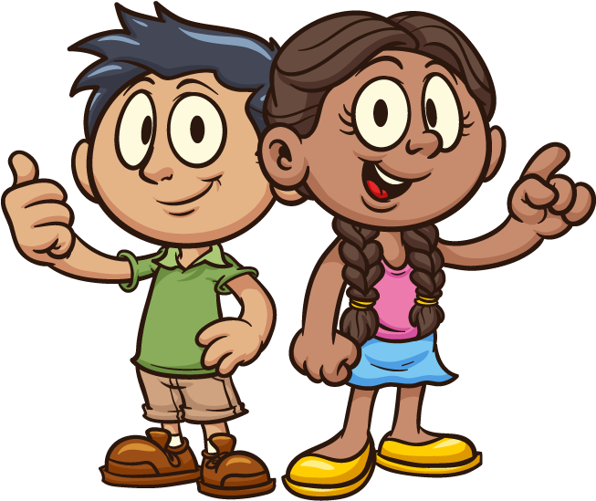 Memories Clipart School ~ Frames ~ Illustrations ~ - Cartoon Kids (654x563), Png Download